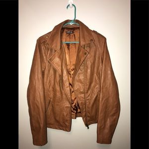 Charlotte Russe Rust Leather Jacket